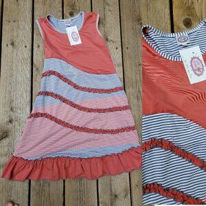 NWT Lilli Lovebird Sleeveless Ruffle stretch dress